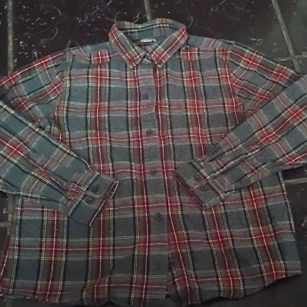 Vintage LL Bean Plaid Button Down Flannel Shirt Size M
